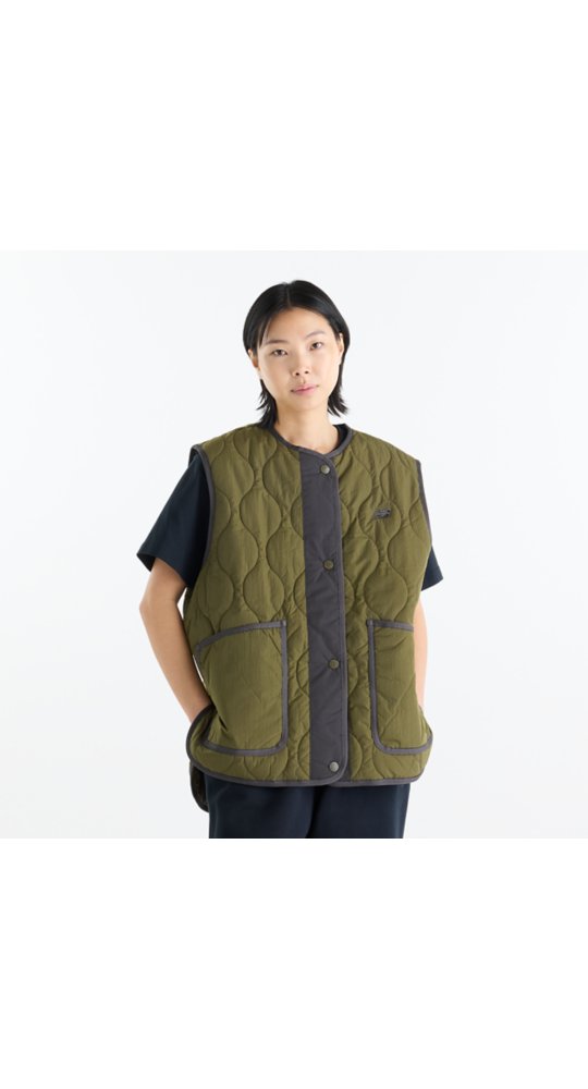New Balance Quilted Vest in Wakame