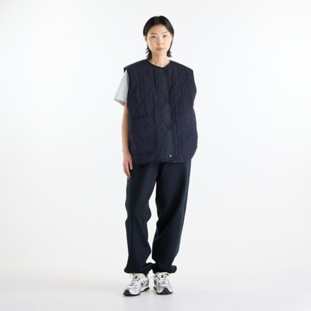Veste matelass&eacute;e sans manches, NUIT NOIRE, WJ62U33ODNT