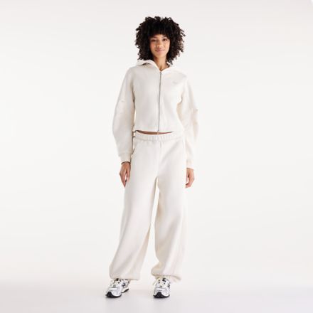 Athletics Crafted Fleece Full Zip, LINEN, WJ62Y57TLIN