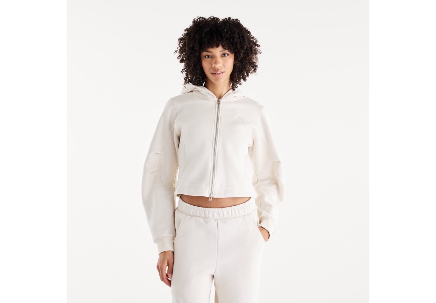 New Balance Athletics Crafted Fleece Full Zip in Linen — photo 1 of 1
