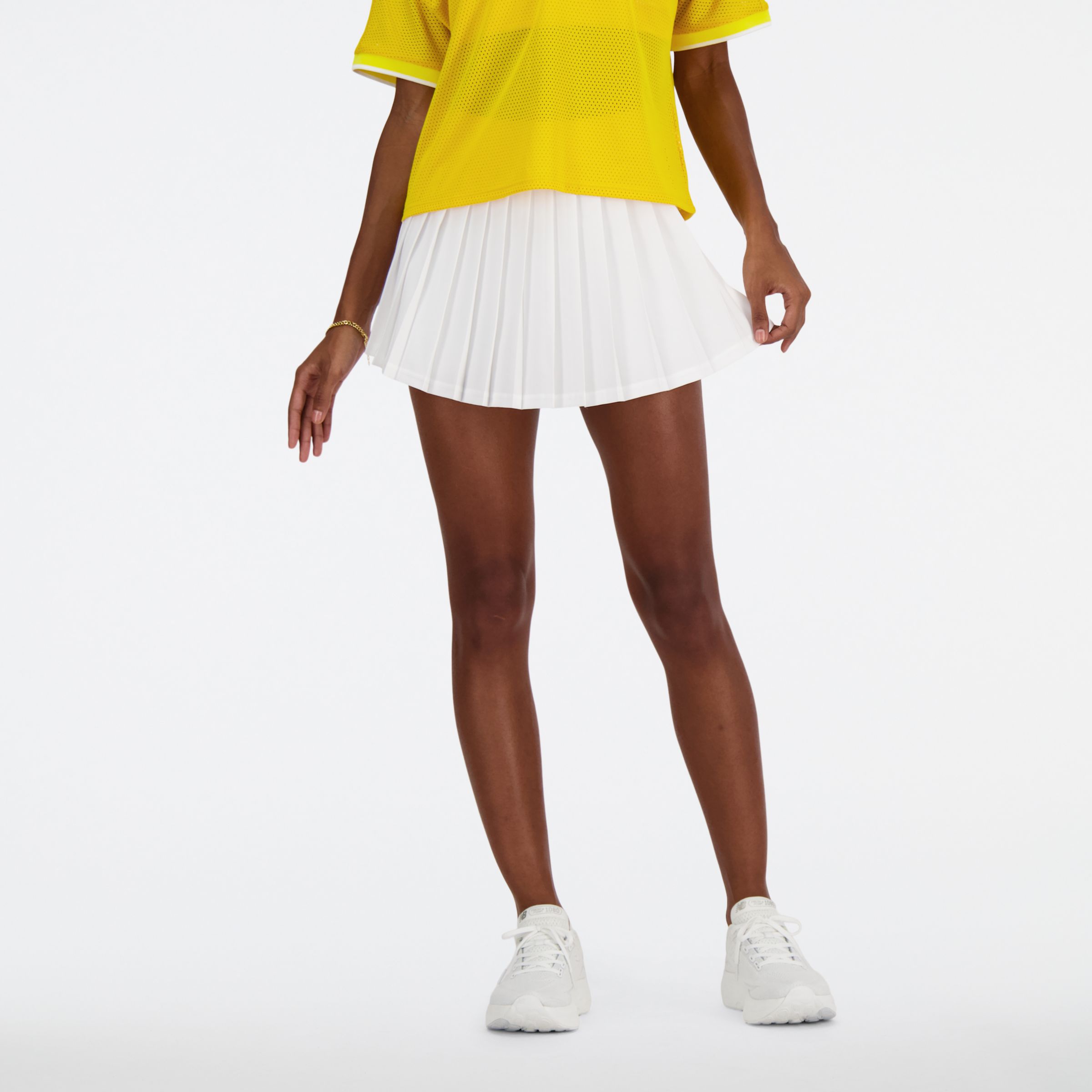 

New Balance Women's Pleated Tournament Skort White - White