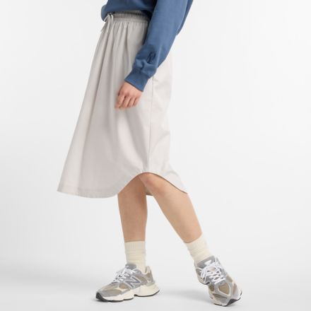 Twill Midi Skirt