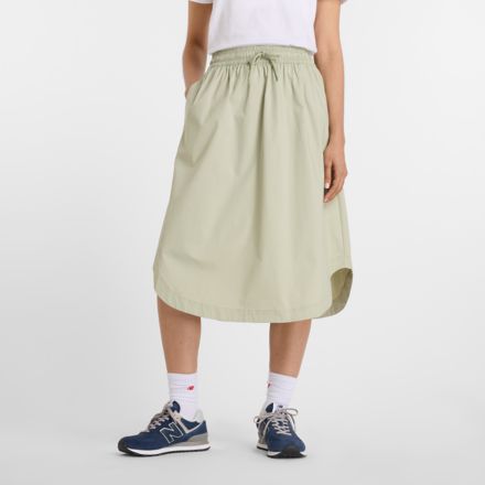 Twill Midi Skirt