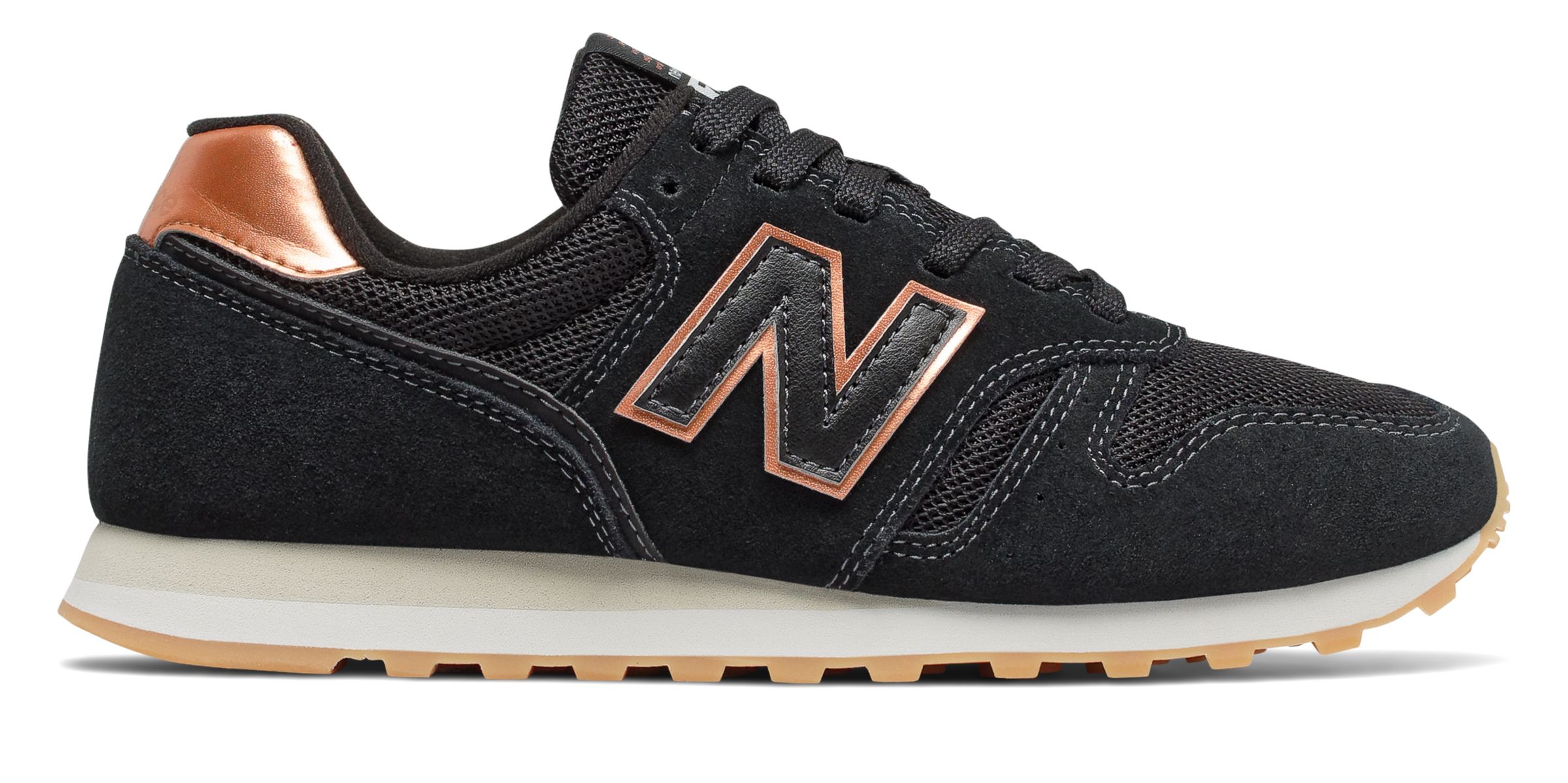 new balance 373 negras y doradas mujer