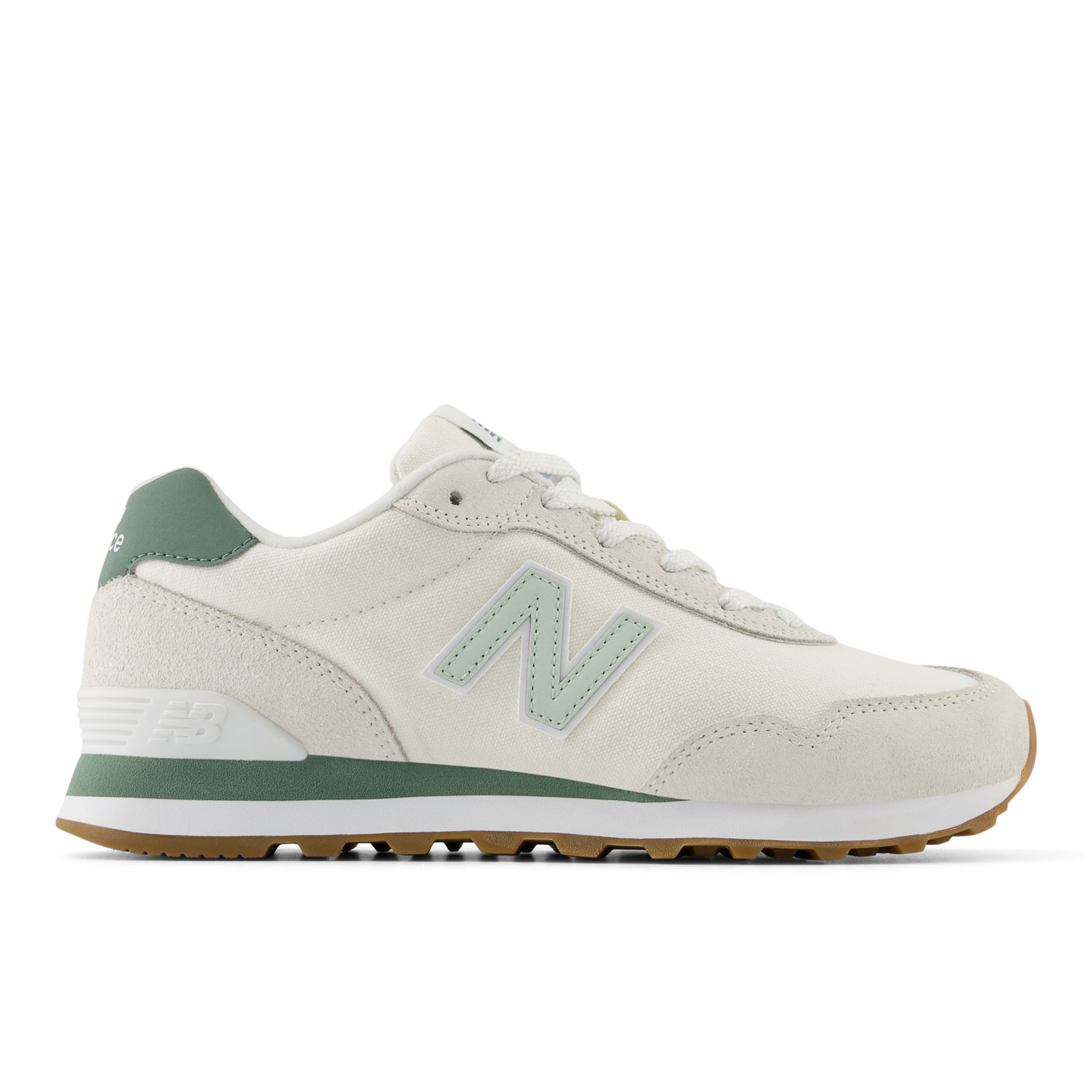 

New Balance Women's 515 White/Green - White/Green