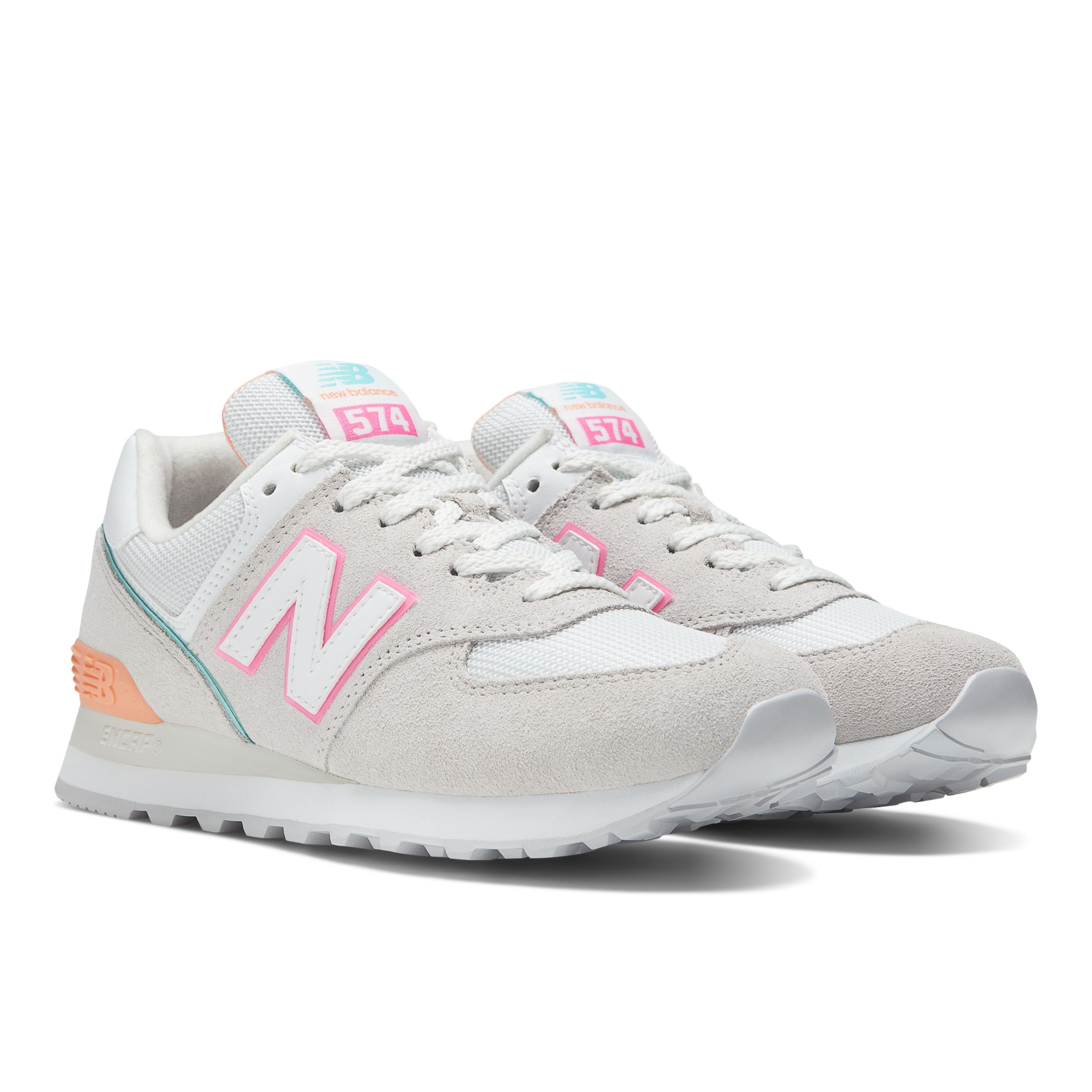 neon pink new balance shoes