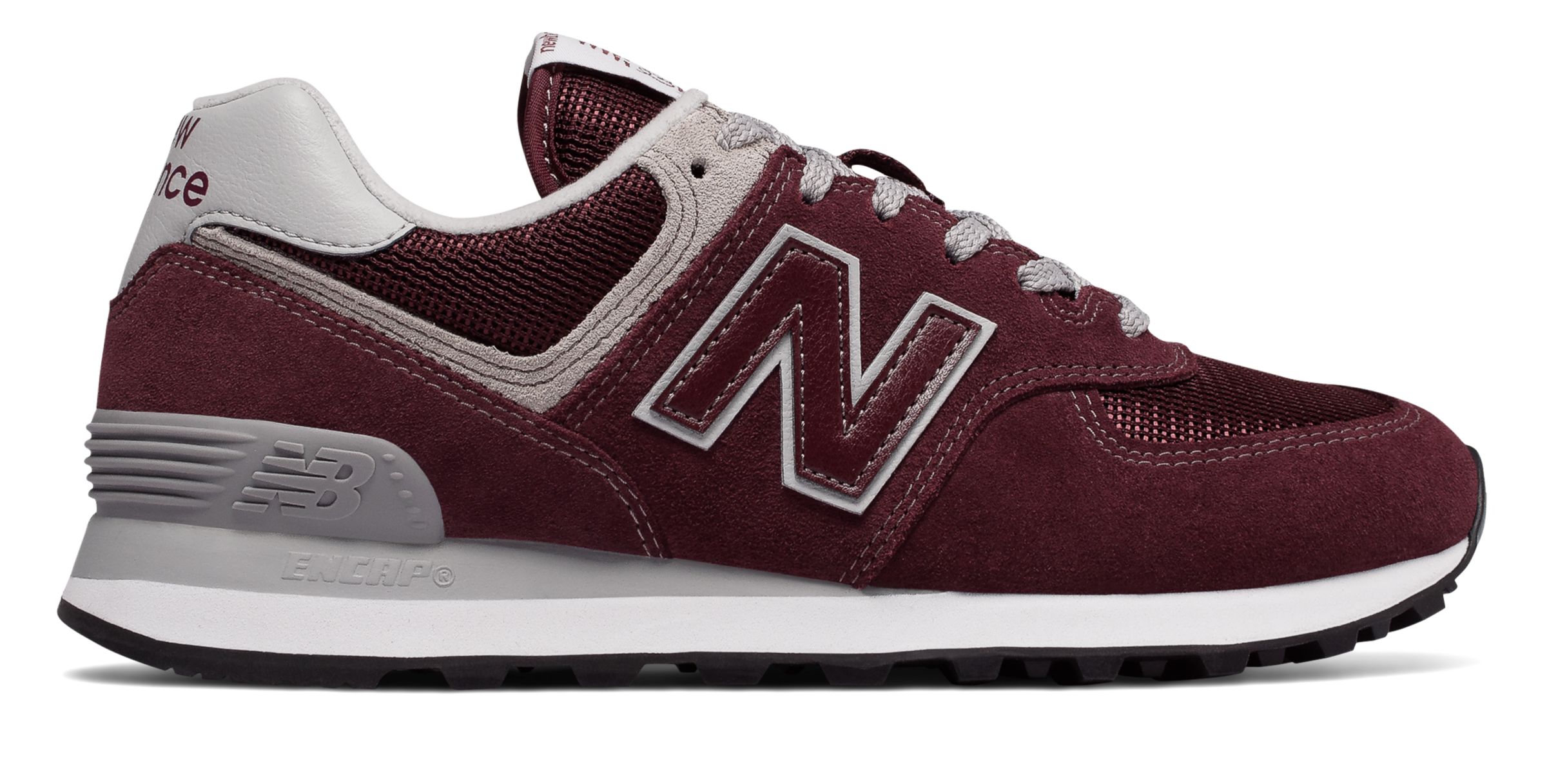 new balance 574 sonic burgundy womens