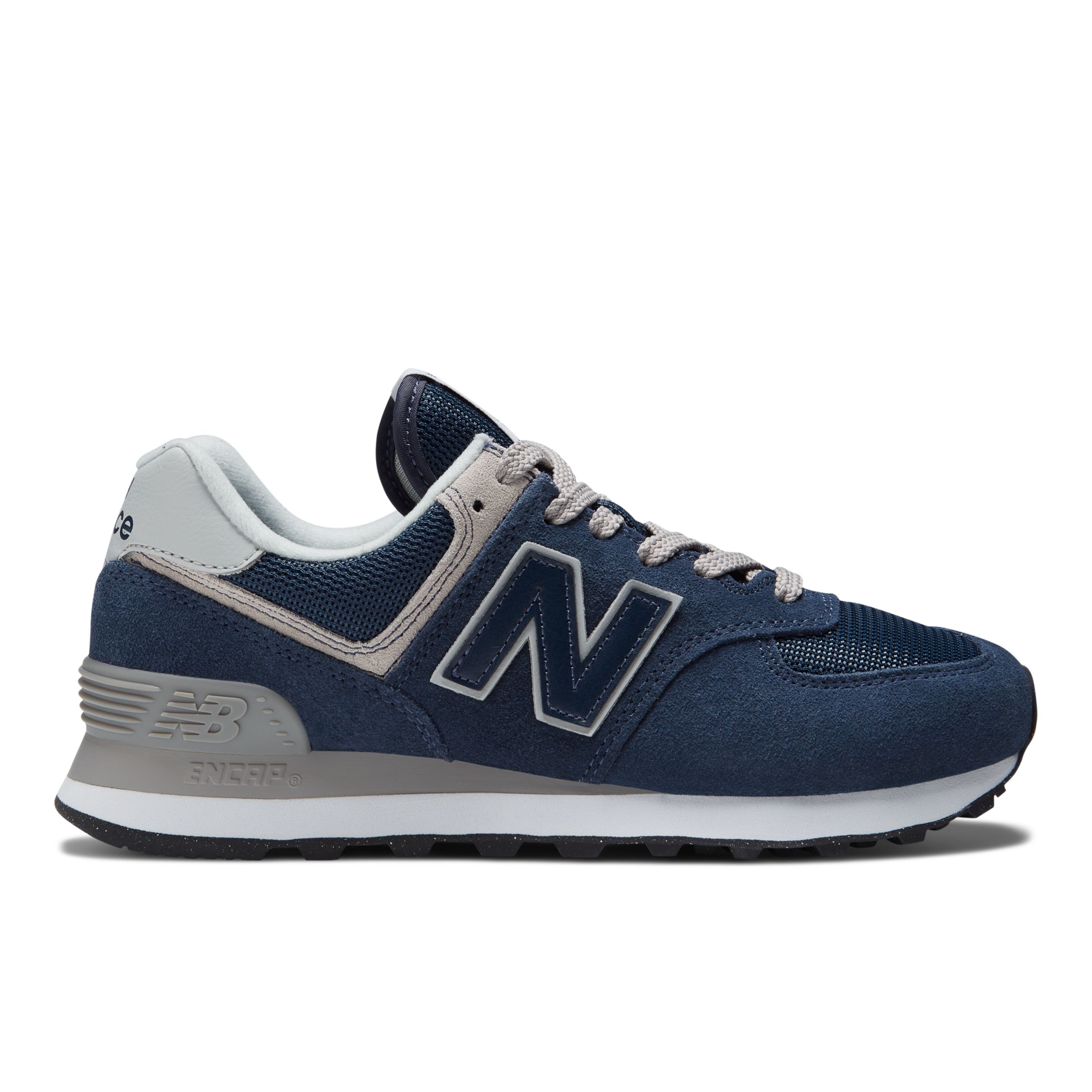 New Balance Women's 574 Core in Blue/White Suede/Mesh, size 5.5 Narrow