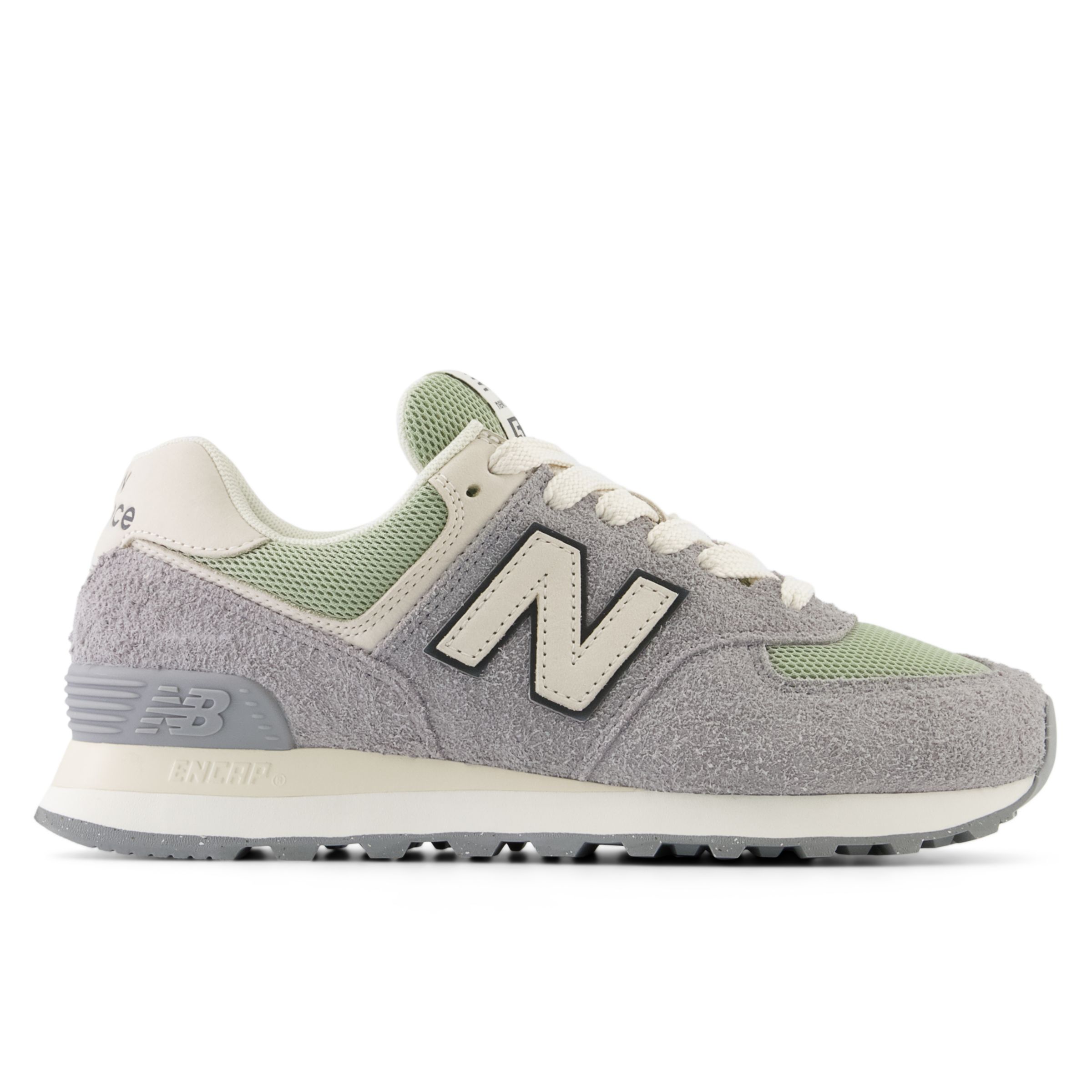 New Balance Damen 574 in Grau/Grün/Beige