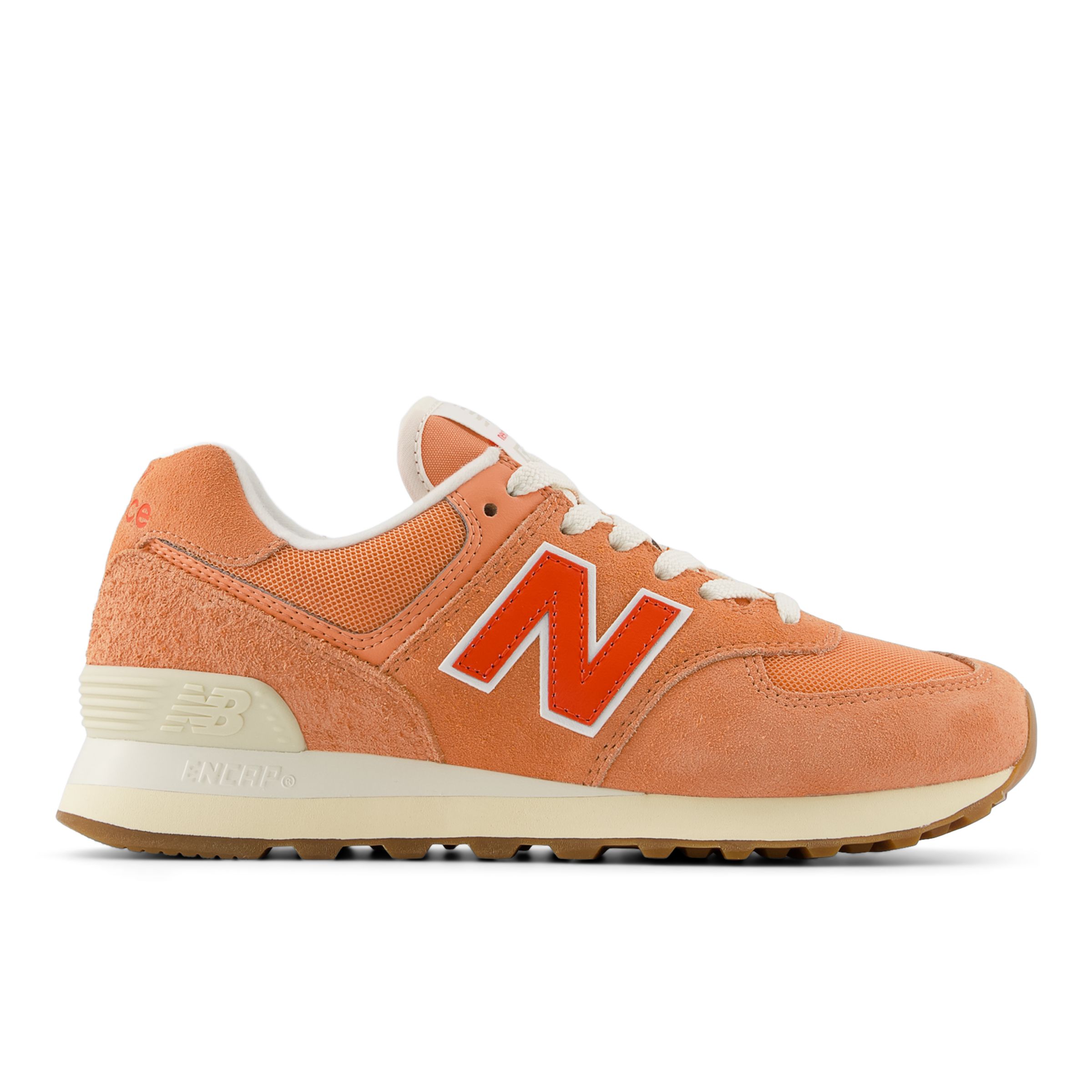 

New Balance Women's 574 Orange/Red/White - Orange/Red/White