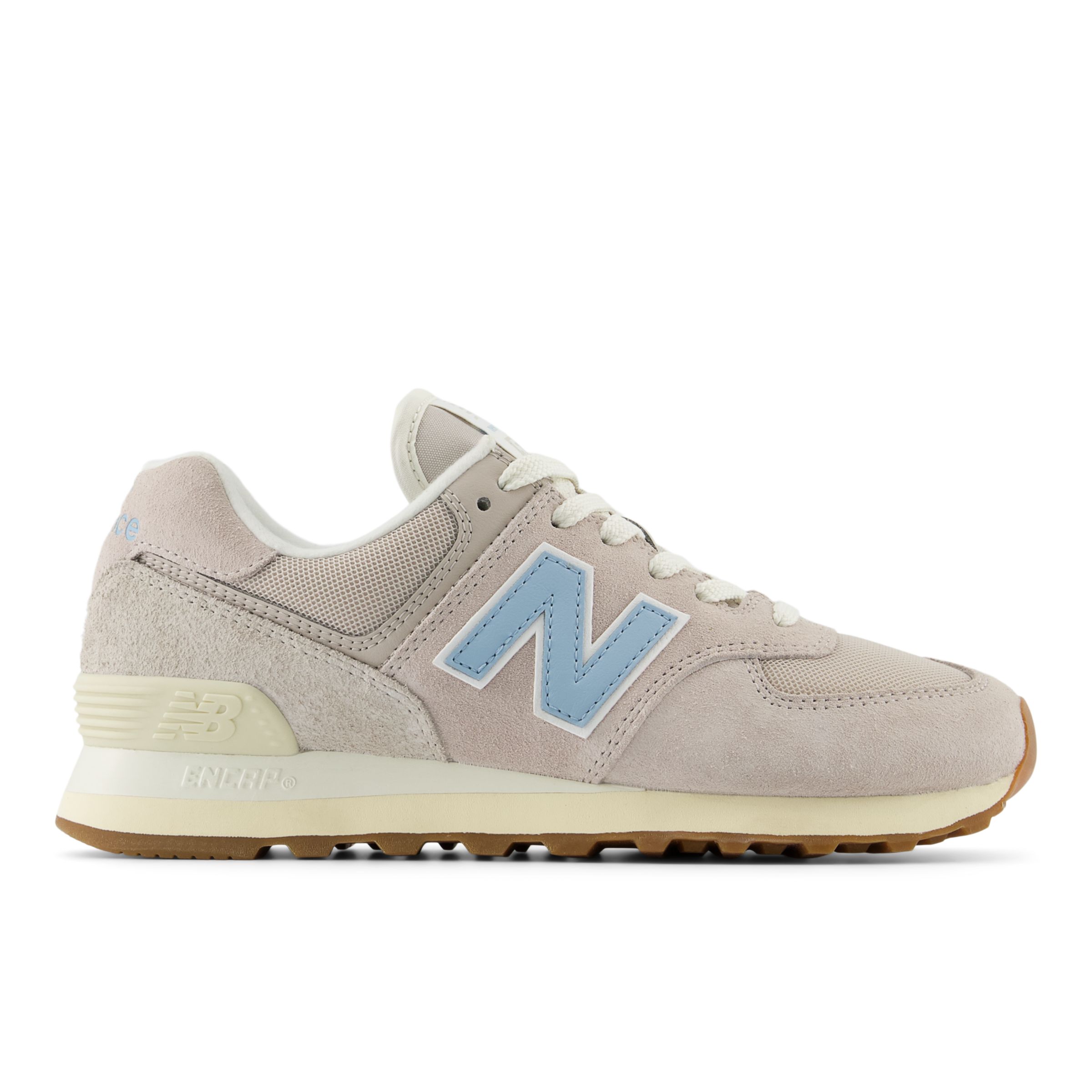 

New Balance Women's 574 Grey/Blue/White - Grey/Blue/White