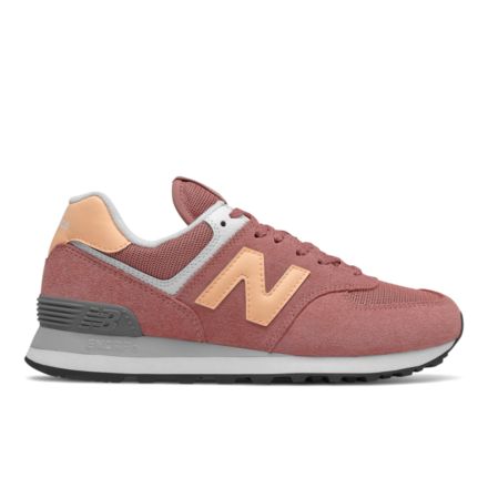 Womens new balance on sale 574 rose gold