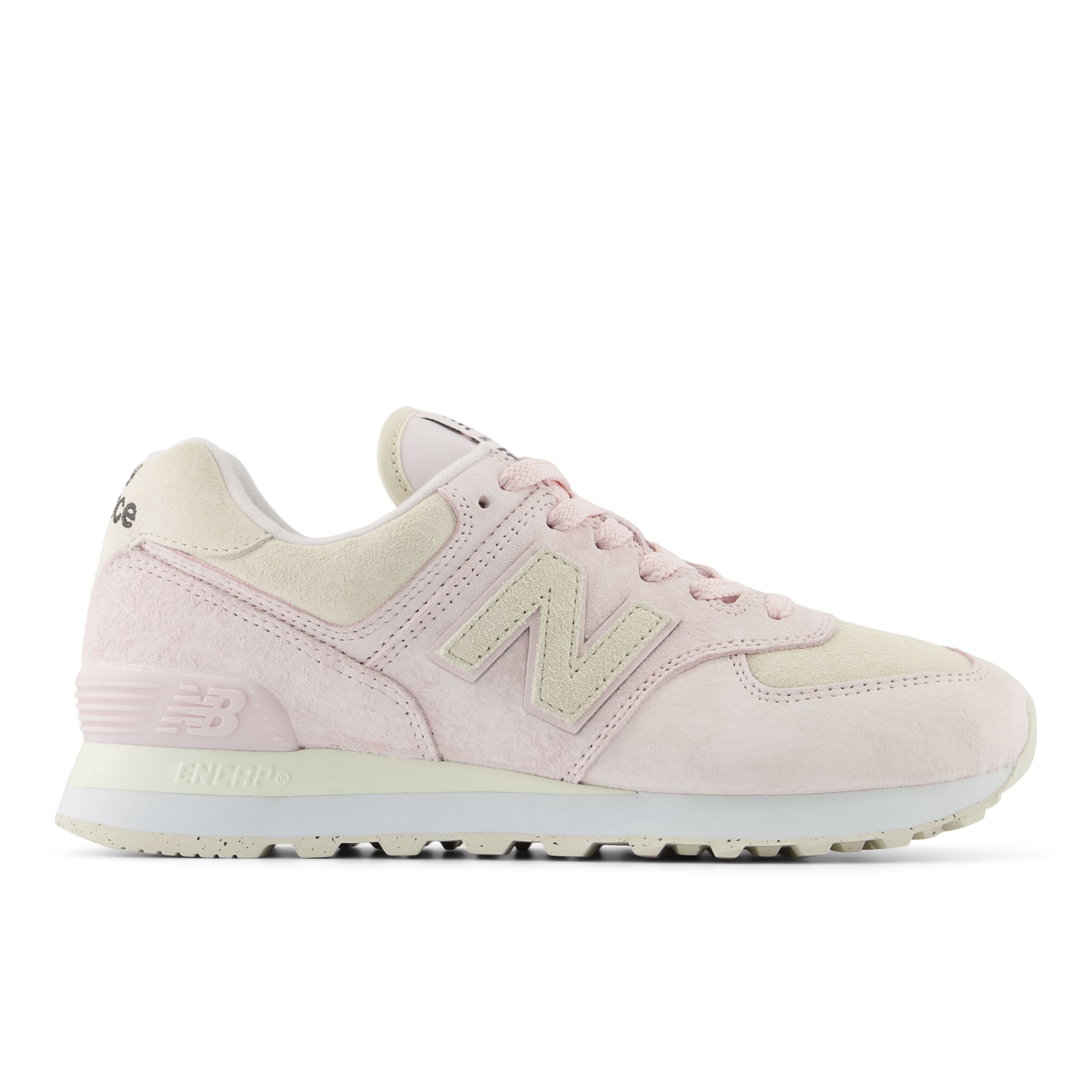 

New Balance Women's 574 Pink/Beige/White - Pink/Beige/White