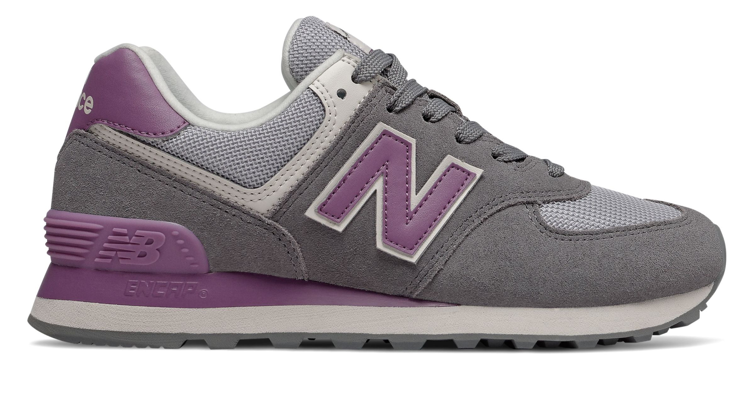new balance wl574 gris violet