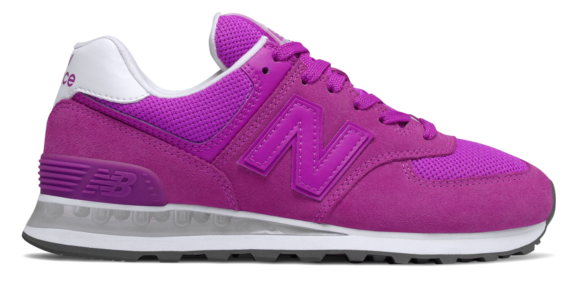 new balance 574 fushia