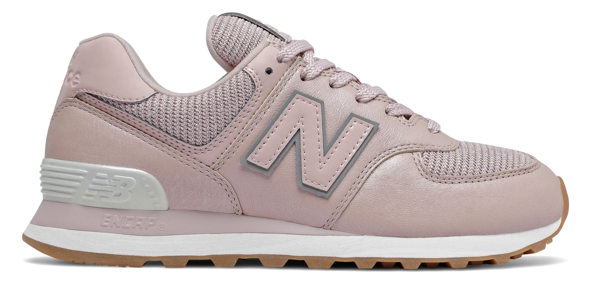 new balance women's 574 rose gold casual sneakers