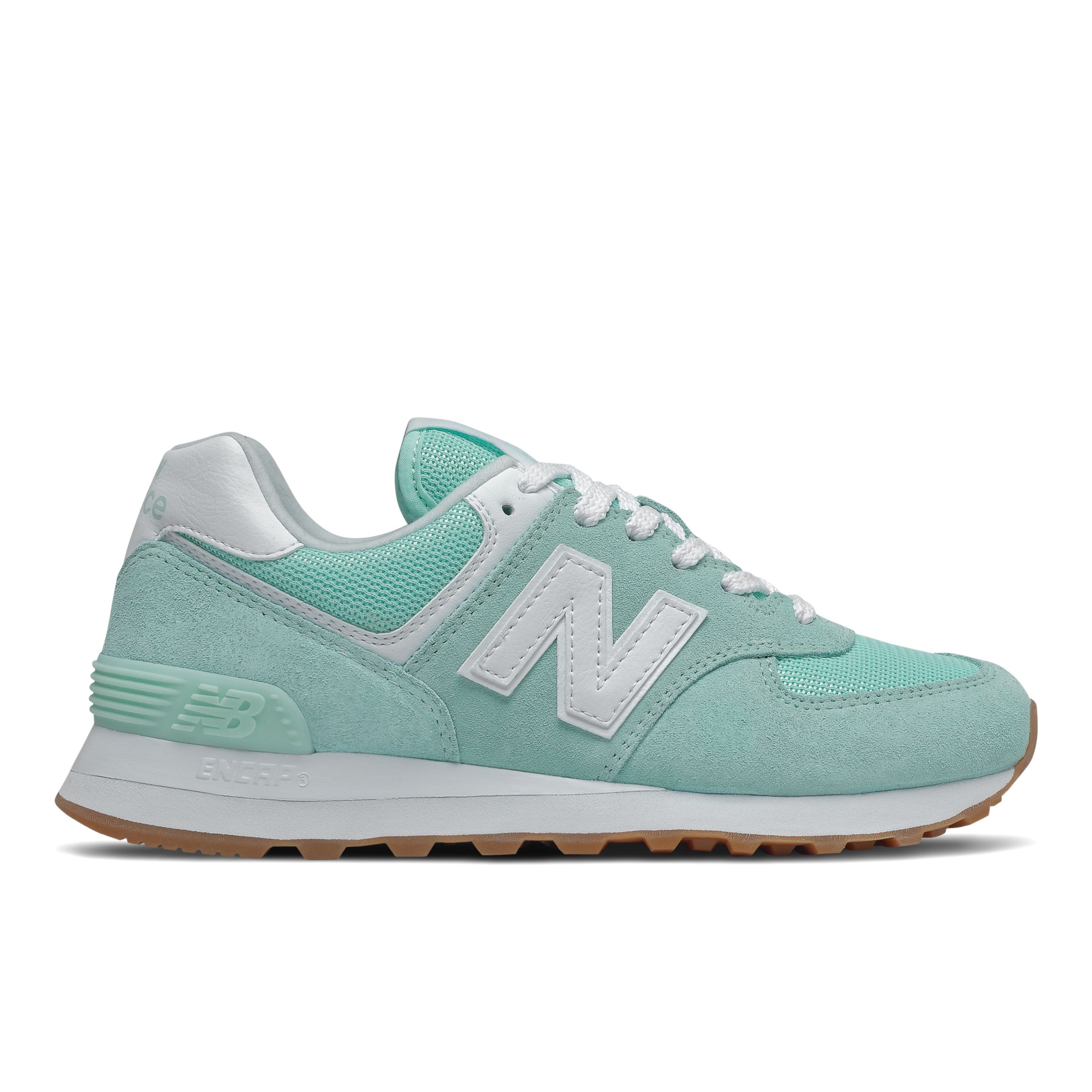 

New Balance Femme 574 en Bleu/Blanc, Suede/Mesh, Taille 36