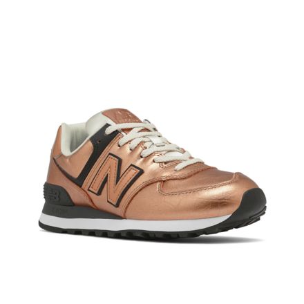 Womens new balance hot sale 574 rose gold