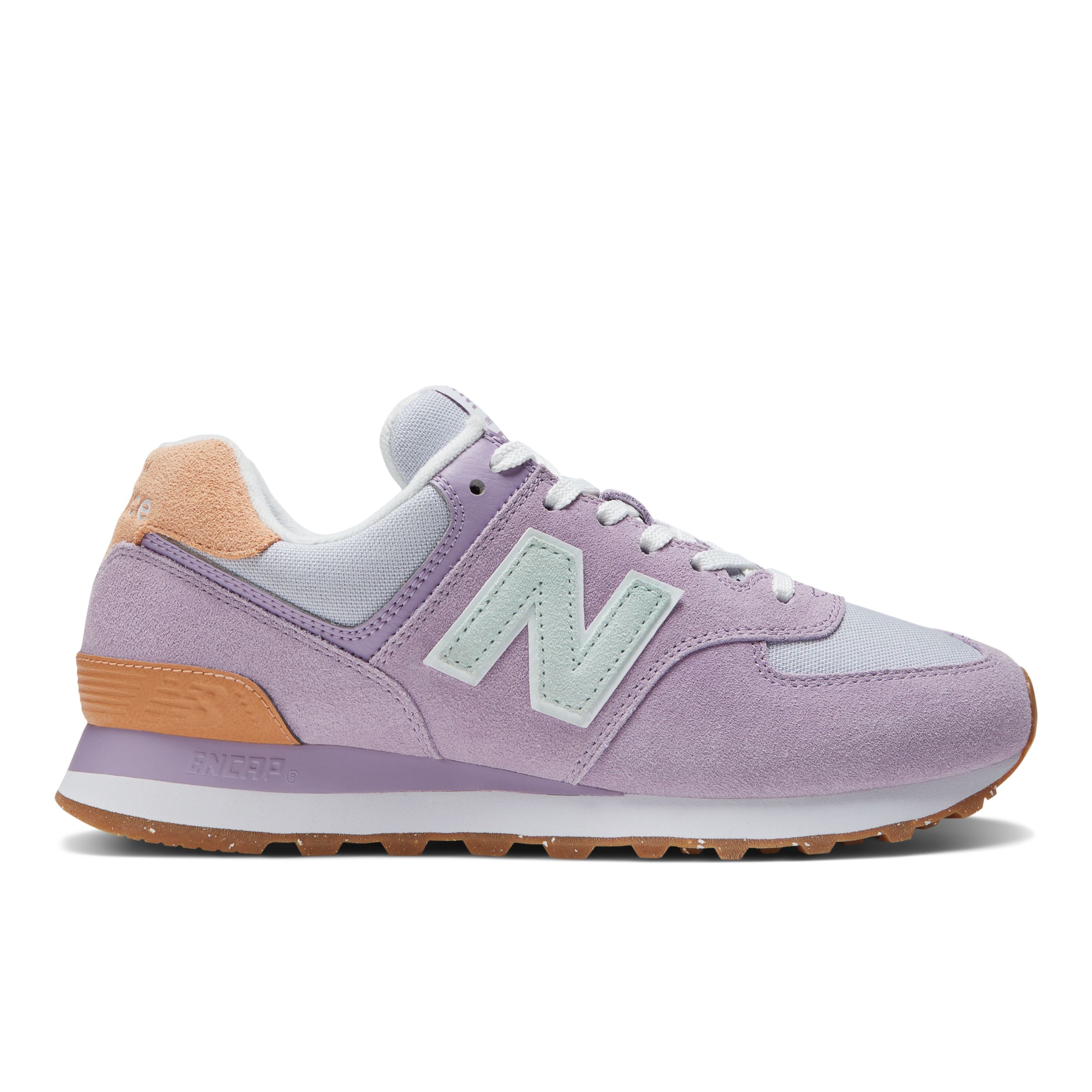 new balance 574 blue brown