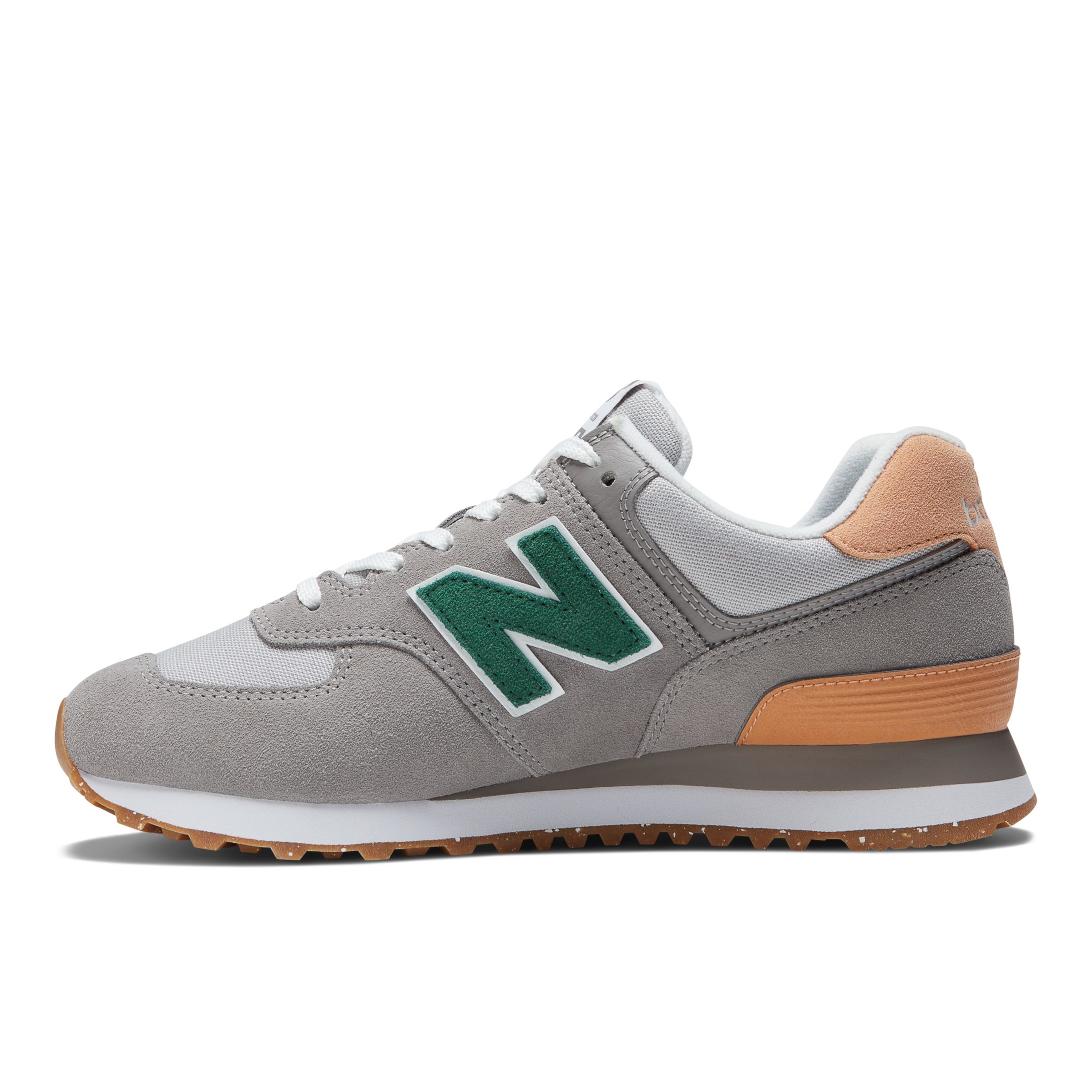 new balance 574 magnet with tropical green & white