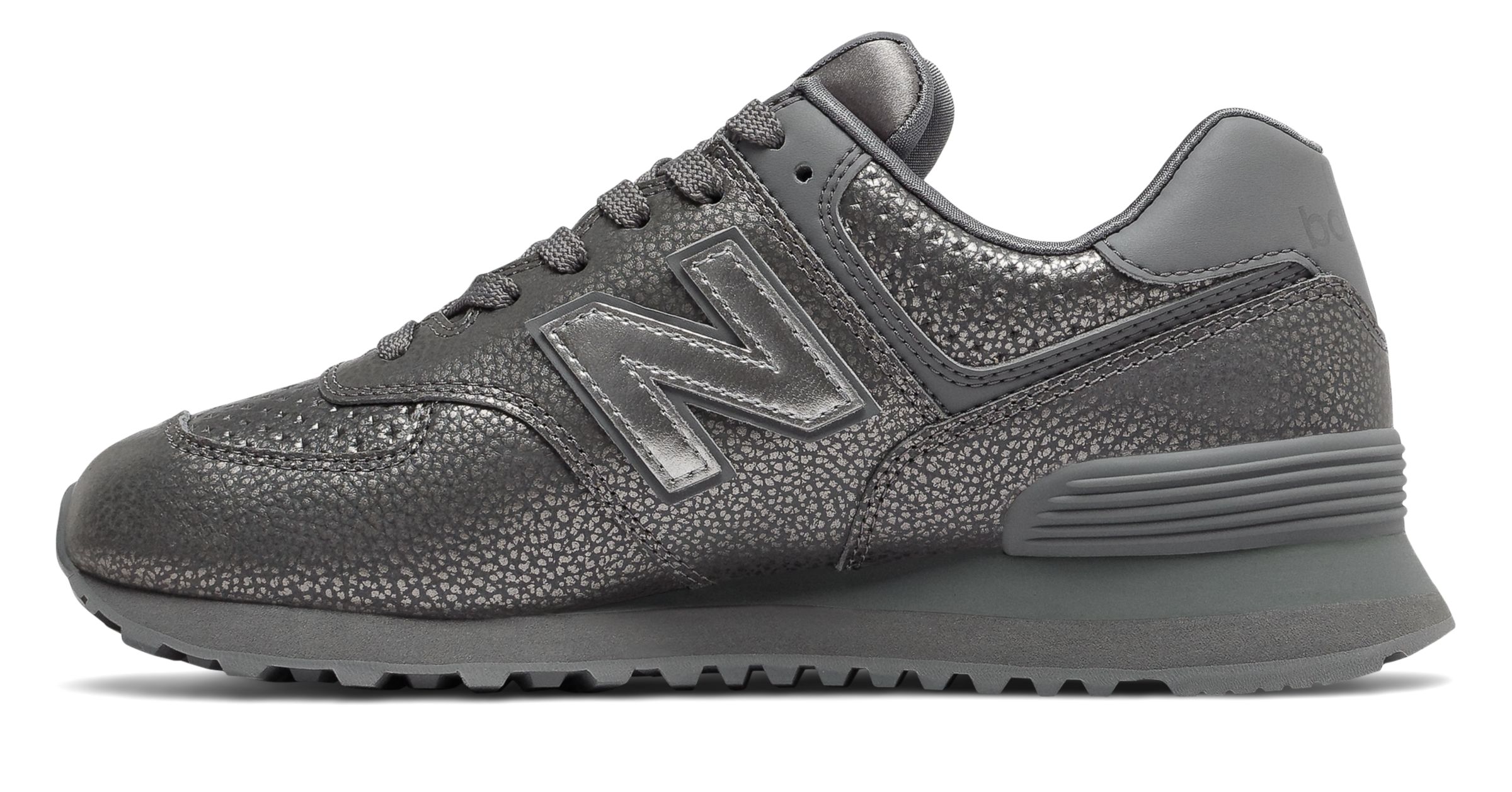 new balance 574 worn metallic