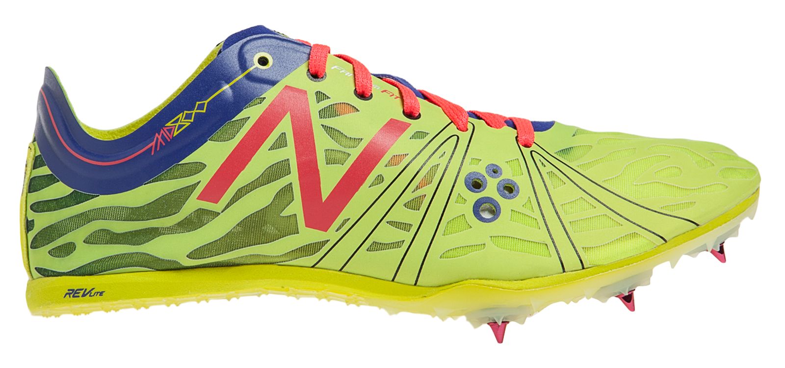 neon yellow track spikes