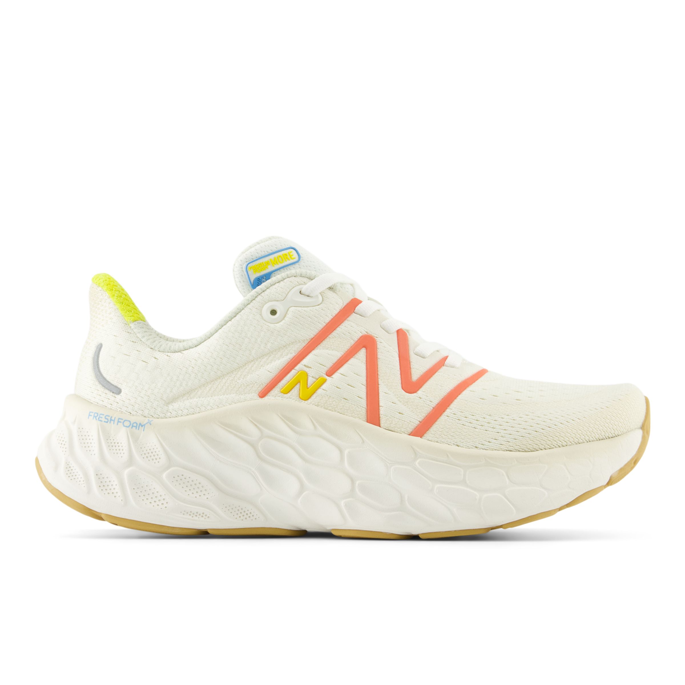 

New Balance Women's Fresh Foam X More v4 White/Red/Yellow - White/Red/Yellow