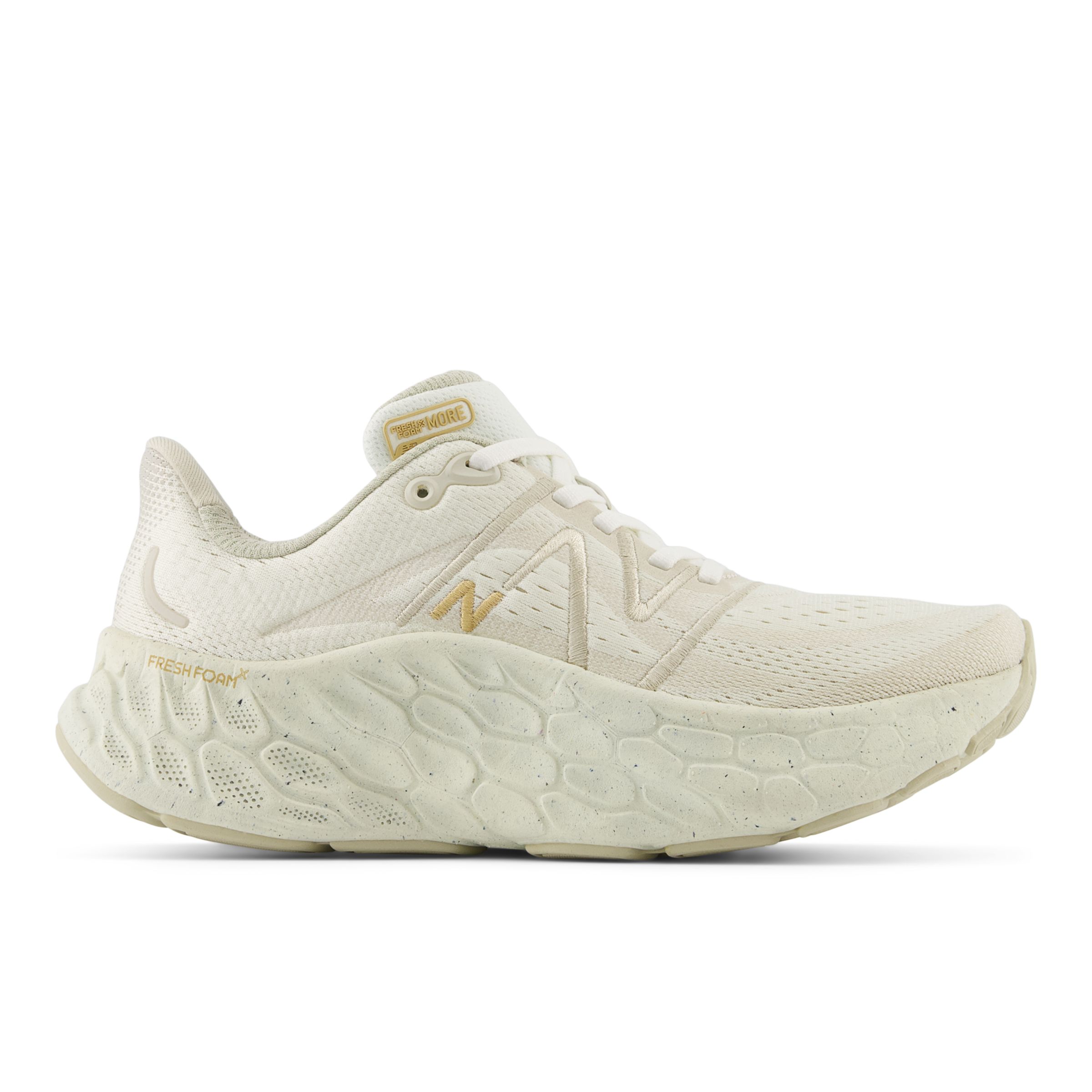 

New Balance Women's Fresh Foam X More v4 Beige/White/Brown - Beige/White/Brown