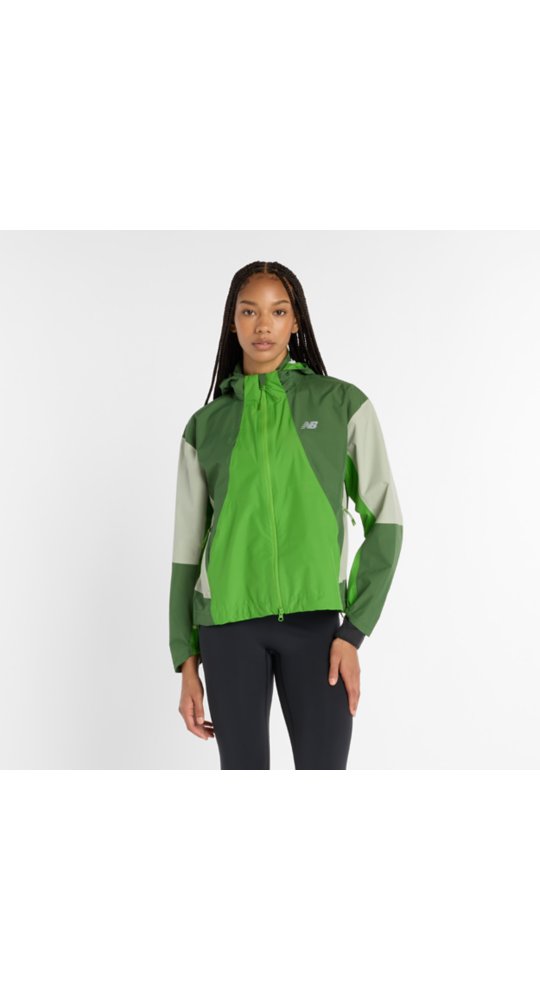 New Balance RC Waterproof Jacket in Dark Alpine Green