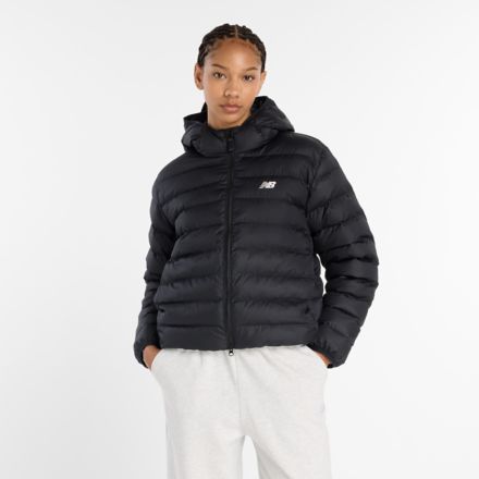 Sport Essentials Hooded Puffer Jacket, BLACK, WO53500BK