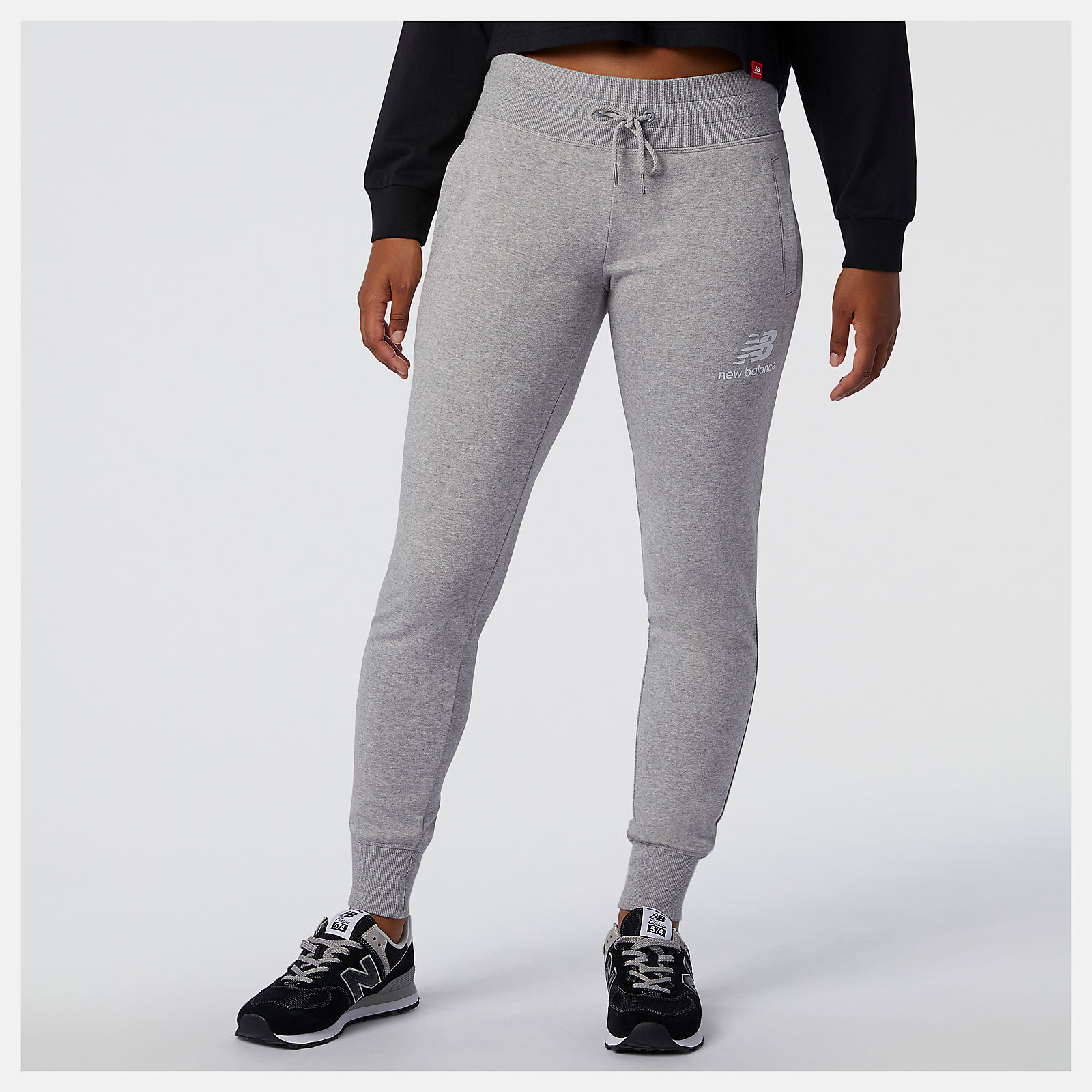 Athletic-Pants Mujer Essentials French Terry Fleece Jogger Sweatpant