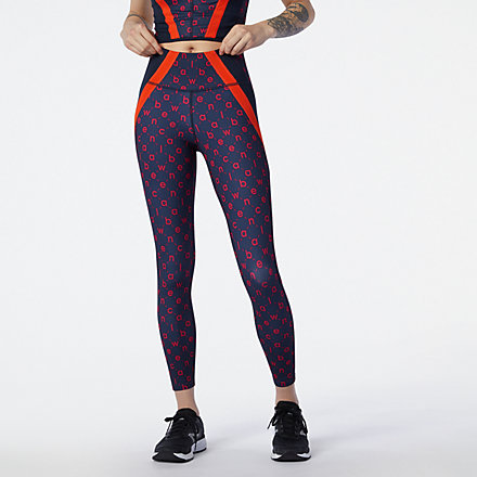 New Balance Transform 7/8 NBSleek Printed Tight, WP11131BZ image number null