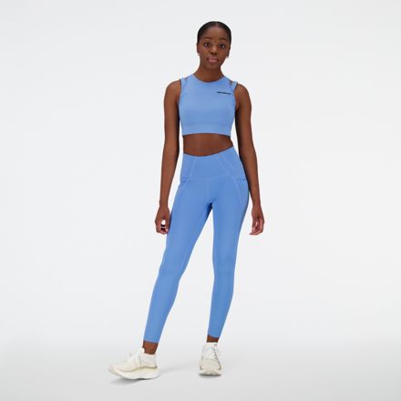 New Balance Womens Compression Tight Legging Athletic Workout Wear Black &  White - Sports Diamond