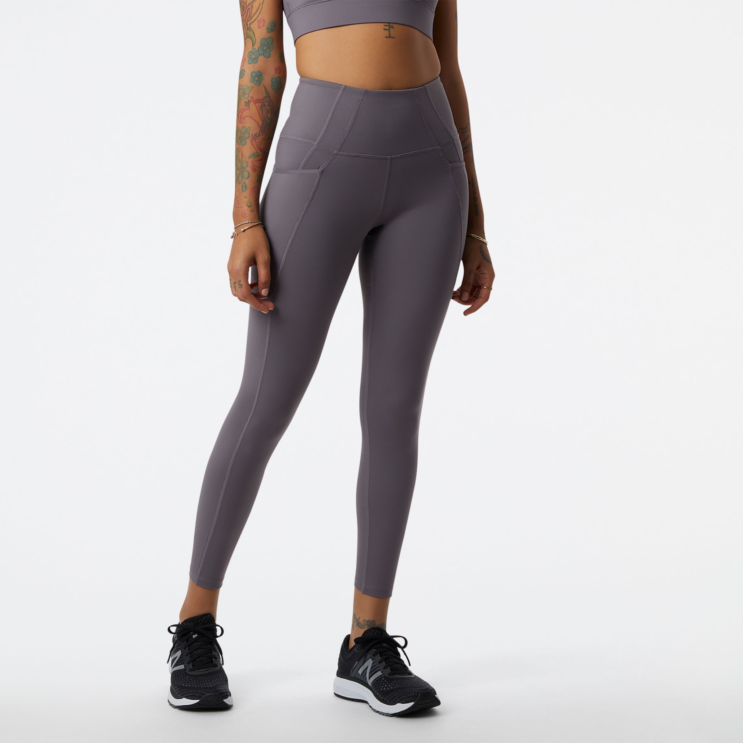 New Balance Shape Shield High Rise Pocket Crop - Women's