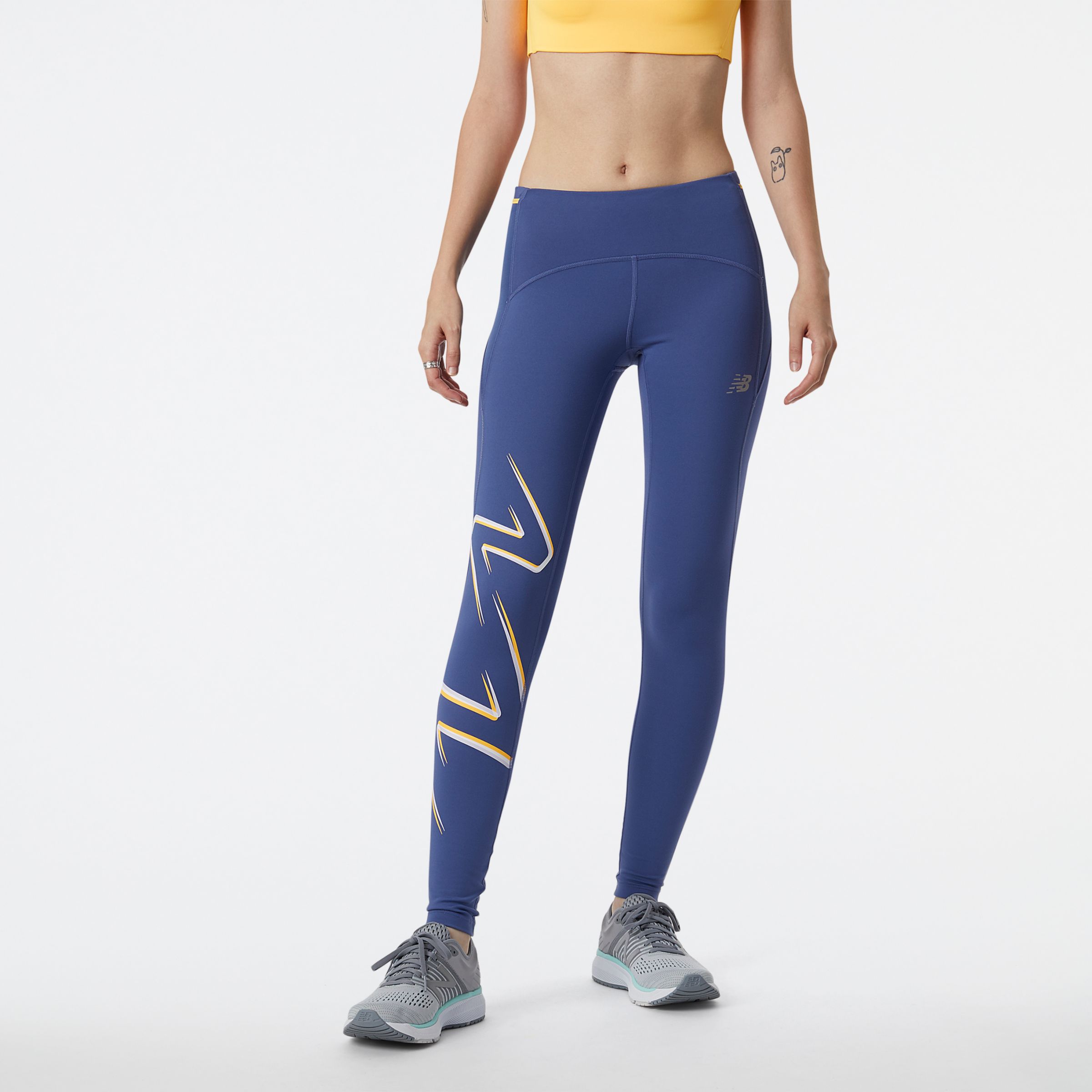 

New Balance Women's Graphic Impact Run Tight Blue - Blue