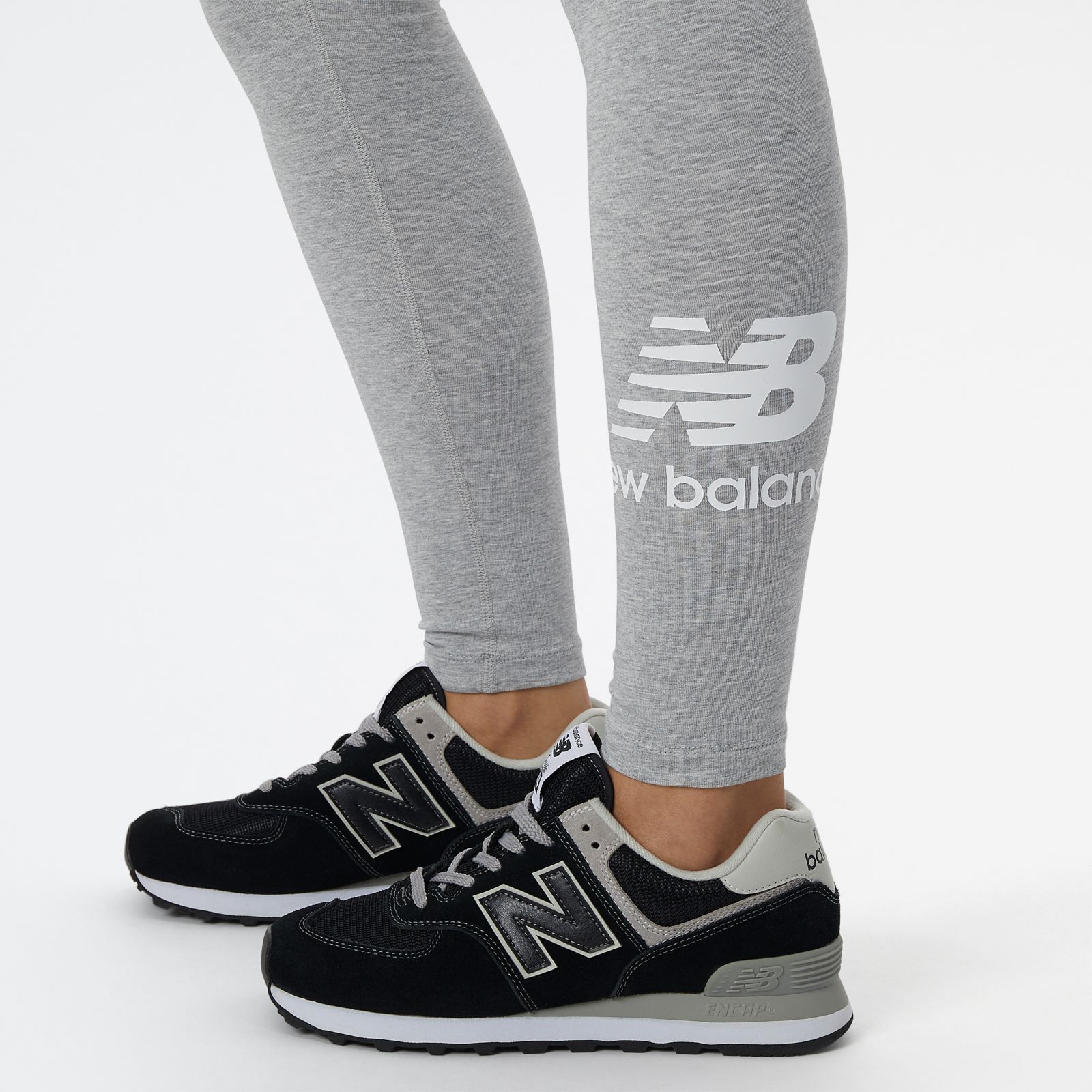 New Balance Women's Nb Essentials Stacked Legging, Athletic Grey