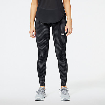 New Balance Reflective Print Accelerate Tight, WP23235BK image number null