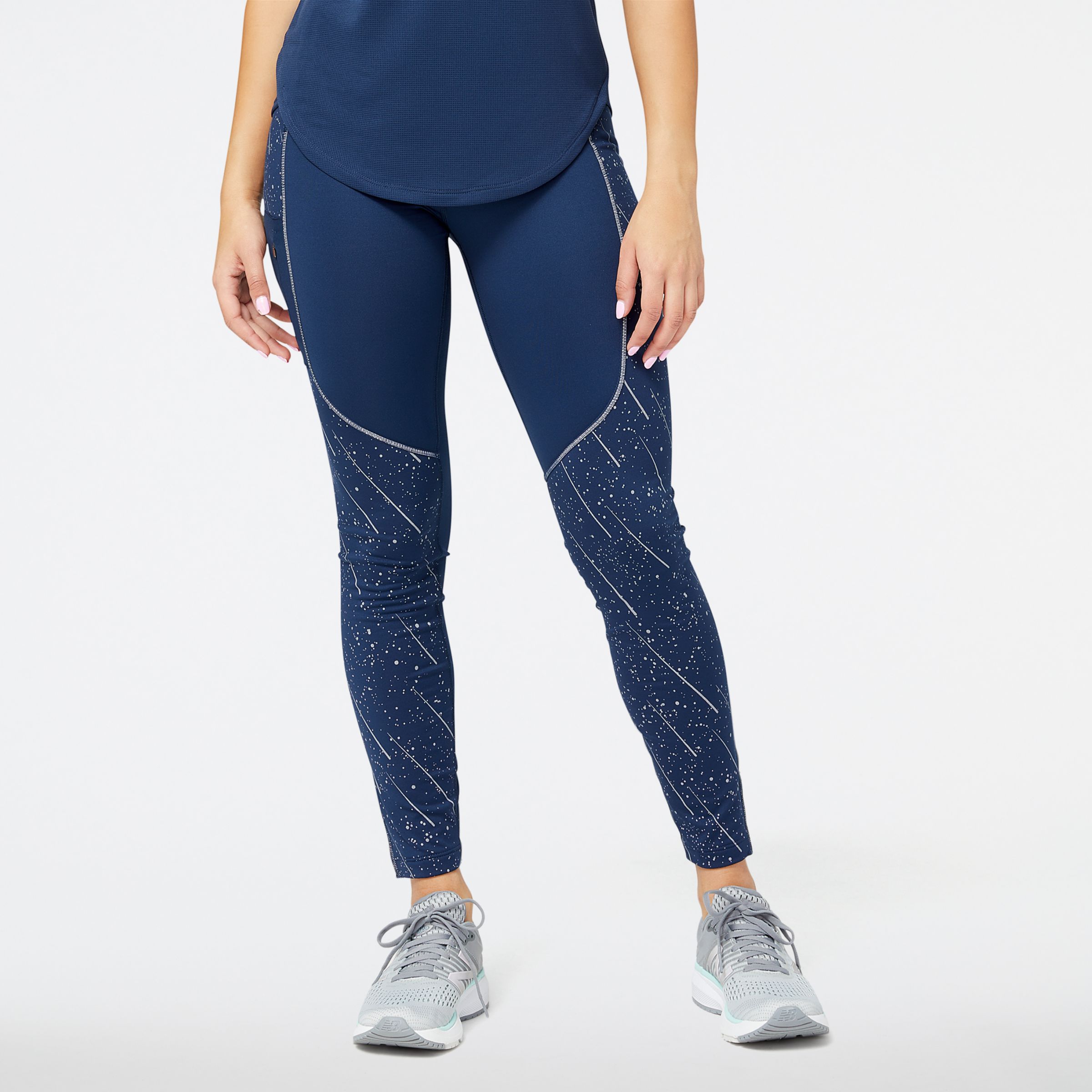 Women's Reflective Print Impact Run Heat Tight - New Balance