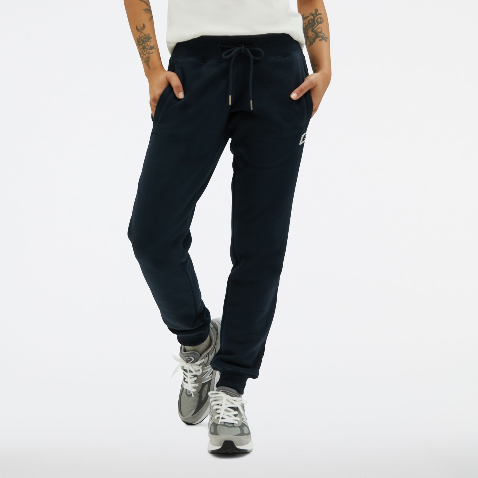 New Balance small logo joggers in black - ShopStyle Activewear