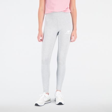 Mulheres Leggings Essentials Stacked Logo Cotton - New Balance
