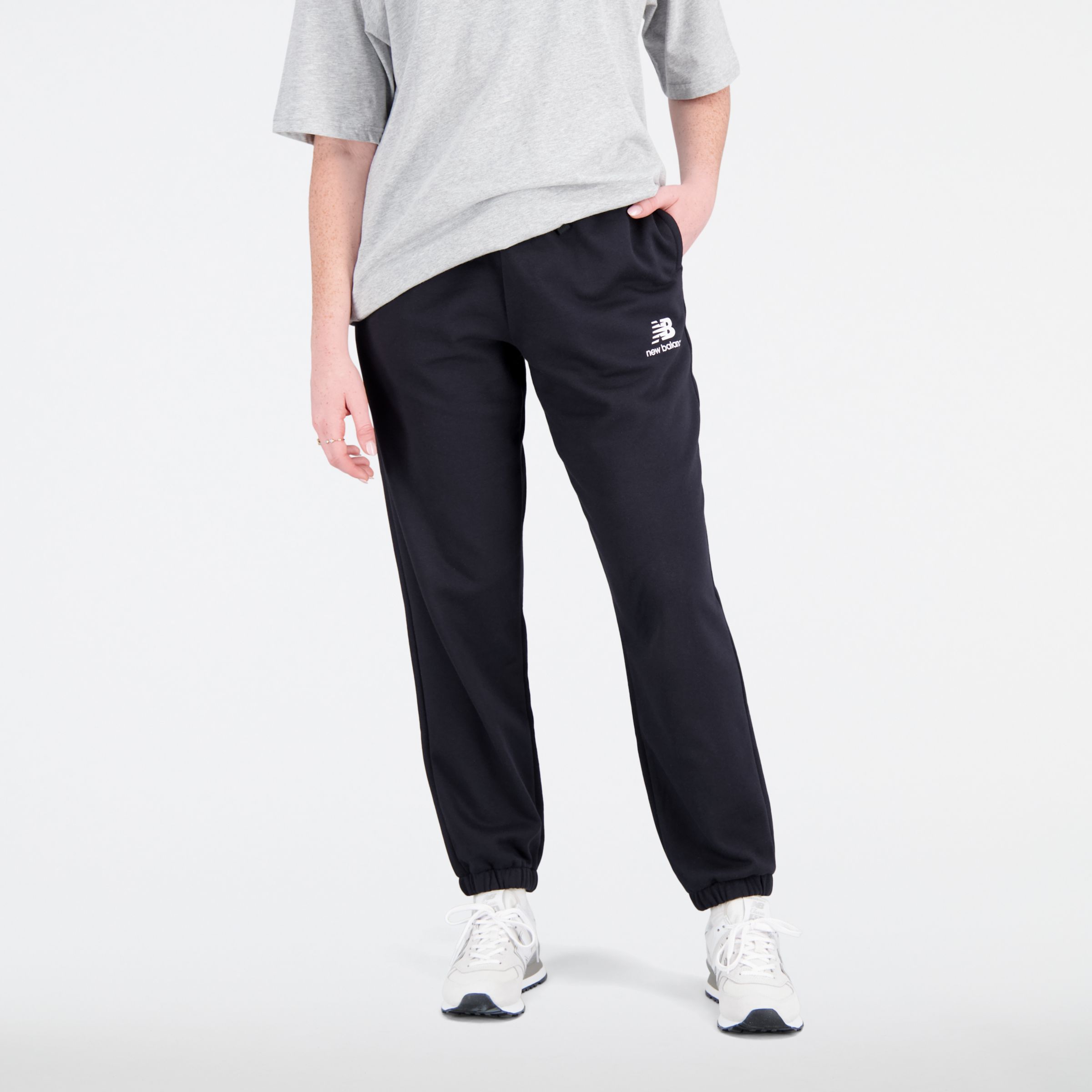 Essentials Stacked Logo French Terry Sweatpant - New Balance