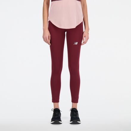 Women's ICON TIGHT, Fuchsia Red/Deep Plum, Tights & Leggings