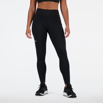 NB New Balance Women's LEGGINGS for Exercising Grey & Black 💥 G5241