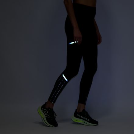 new balance Running tights IMPACT RUN AT in dark green/ light green