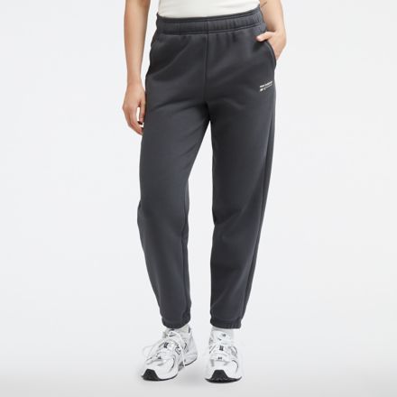 New Balance Women's Linear Heritage Fleece Jogger Pants Juniper