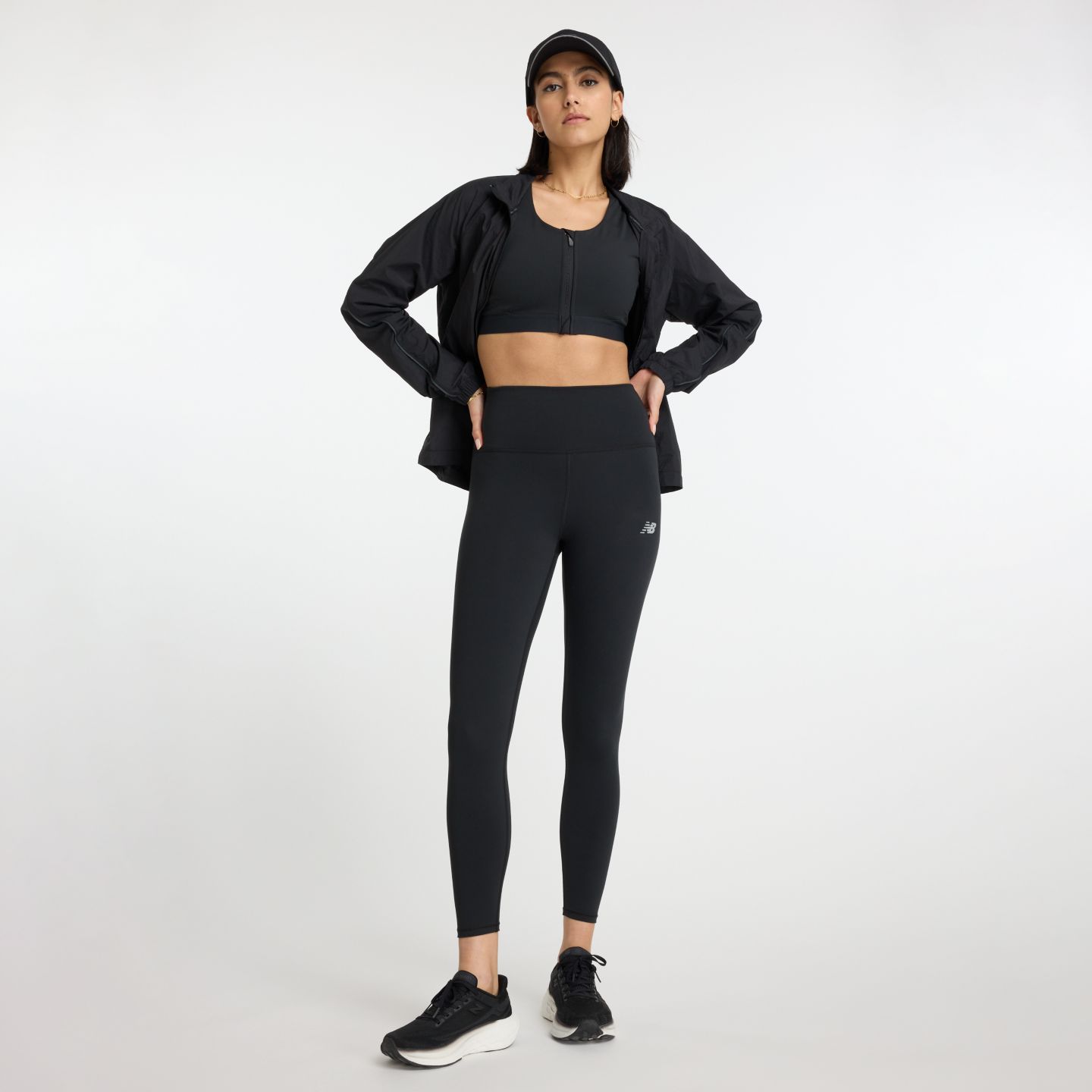 Женские леггинсы New Balance NB Harmony High Rise Legging 25", цвет: Чёрный — фото 2