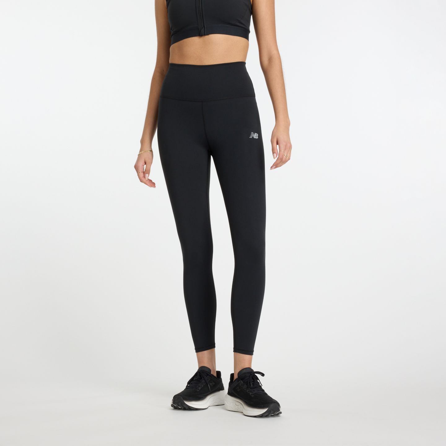 Женские леггинсы New Balance NB Harmony High Rise Legging 25", цвет: Чёрный — фото 1