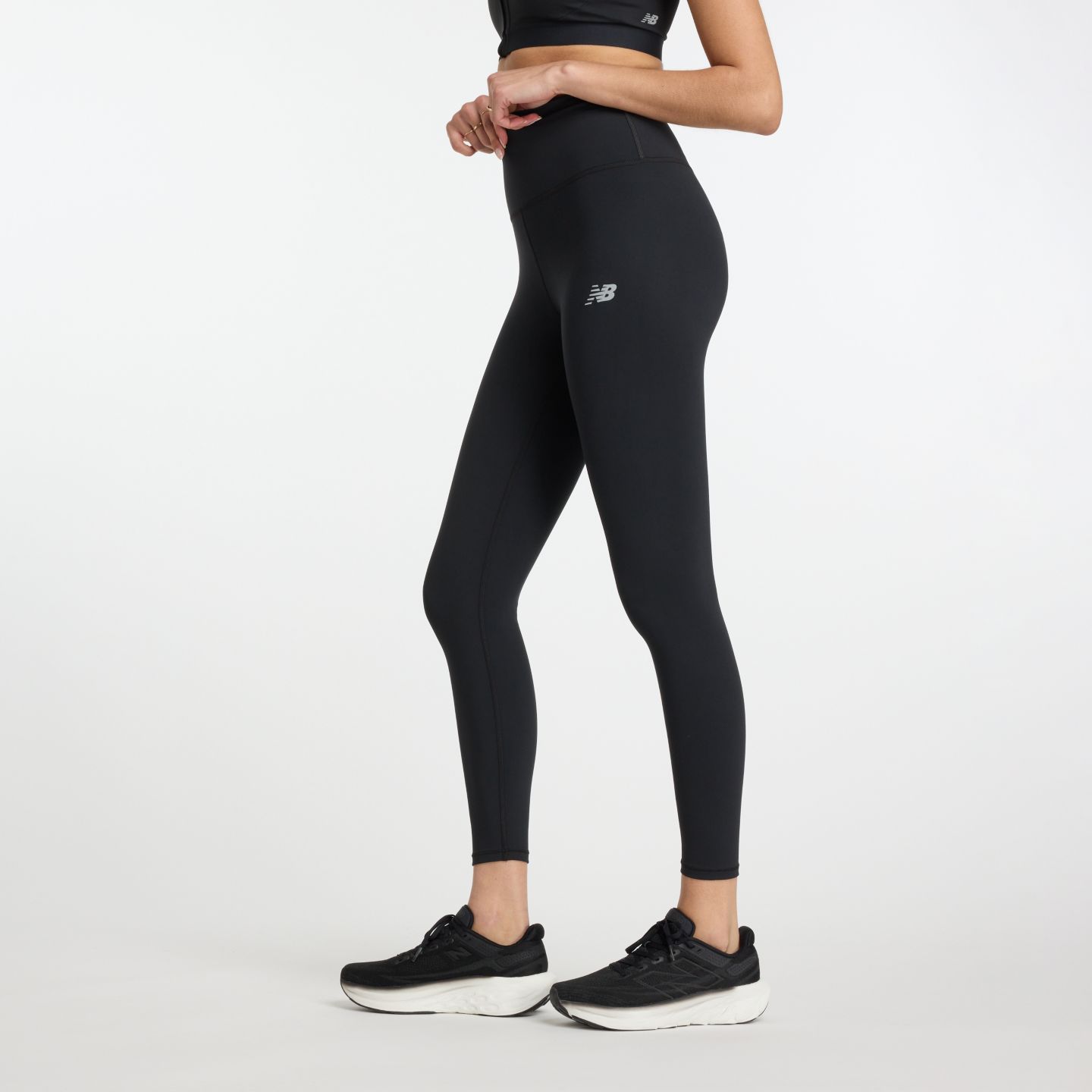 Женские леггинсы New Balance NB Harmony High Rise Legging 25", цвет: Чёрный — фото 3