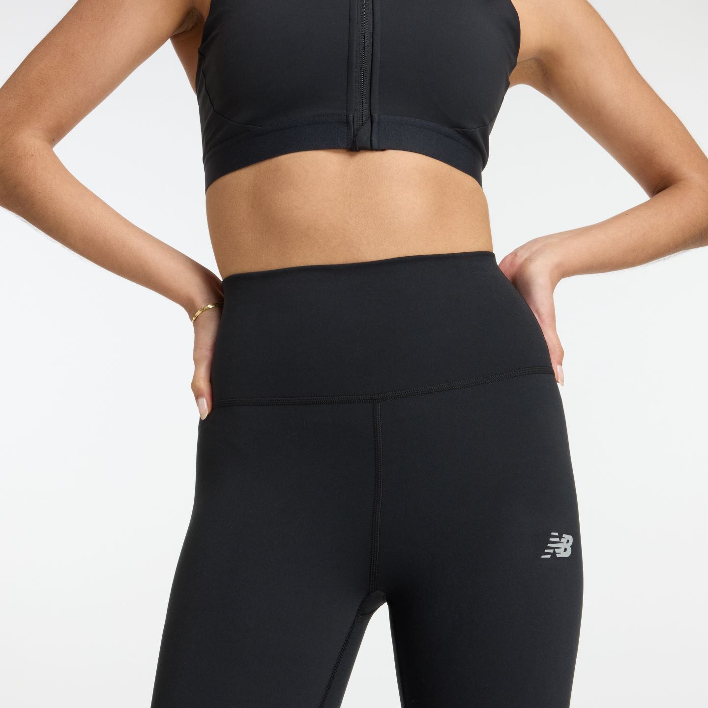Женские леггинсы New Balance NB Harmony High Rise Legging 25", цвет: Чёрный — фото 4