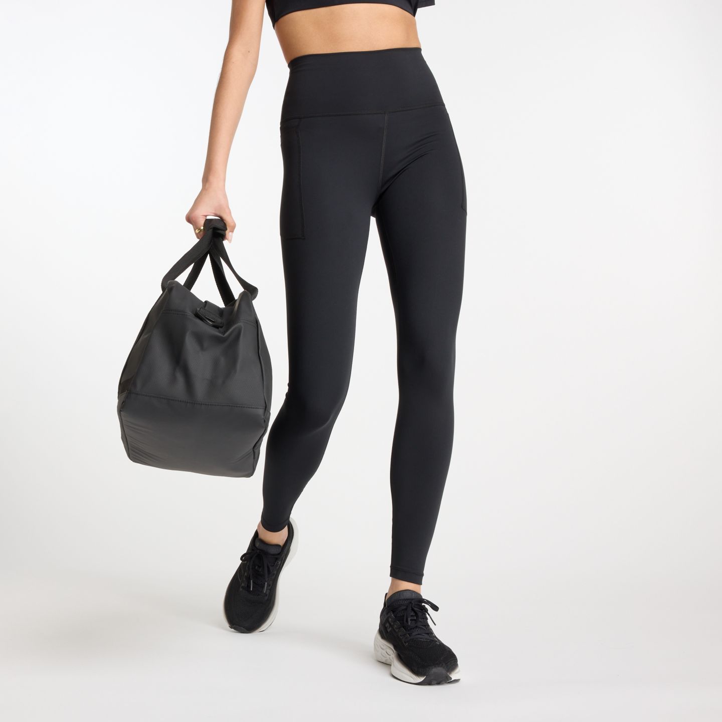 Женские леггинсы New Balance NB Harmony Pocket High Rise Legging 27", цвет: Чёрный — фото 2